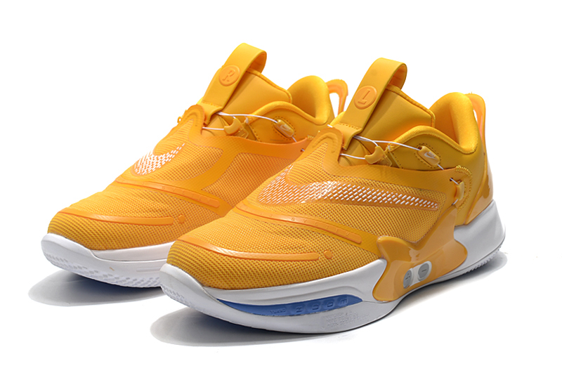 2020 Nike Adapt BB 2.0 Yellow White Blue - Click Image to Close